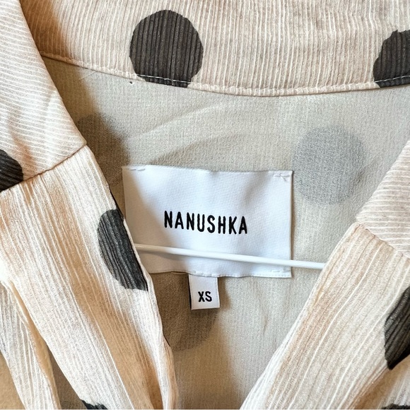 NANUSHKA Zahara Polka Dot Cream Dress - Picture 10 of 11